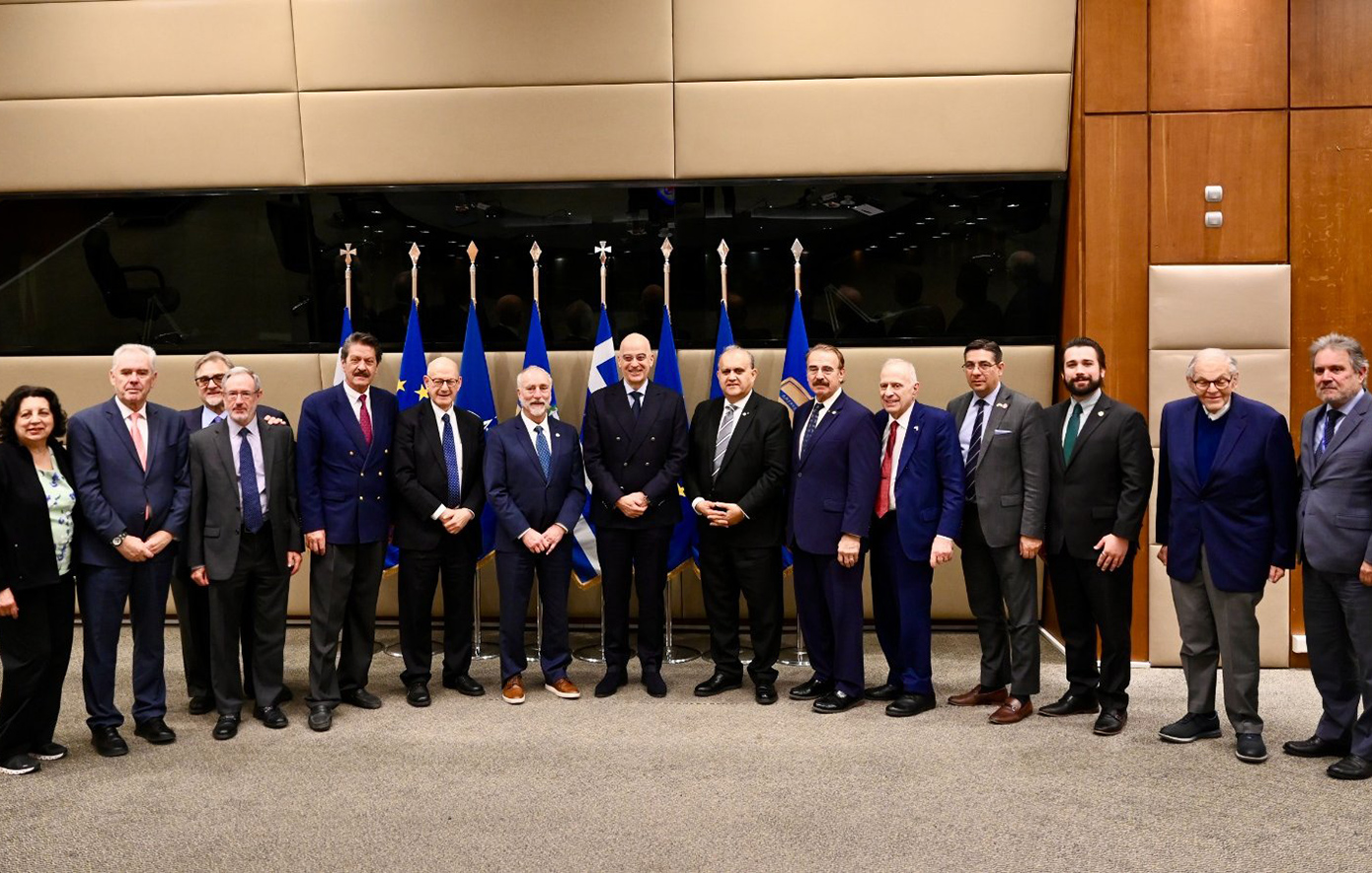 Συνάντηση Δένδια με τον πρόεδρο και CEO του American Hellenic Institute, μέλη του AHEPA και επικεφαλής εβραιοαμερικανικών οργανισμών