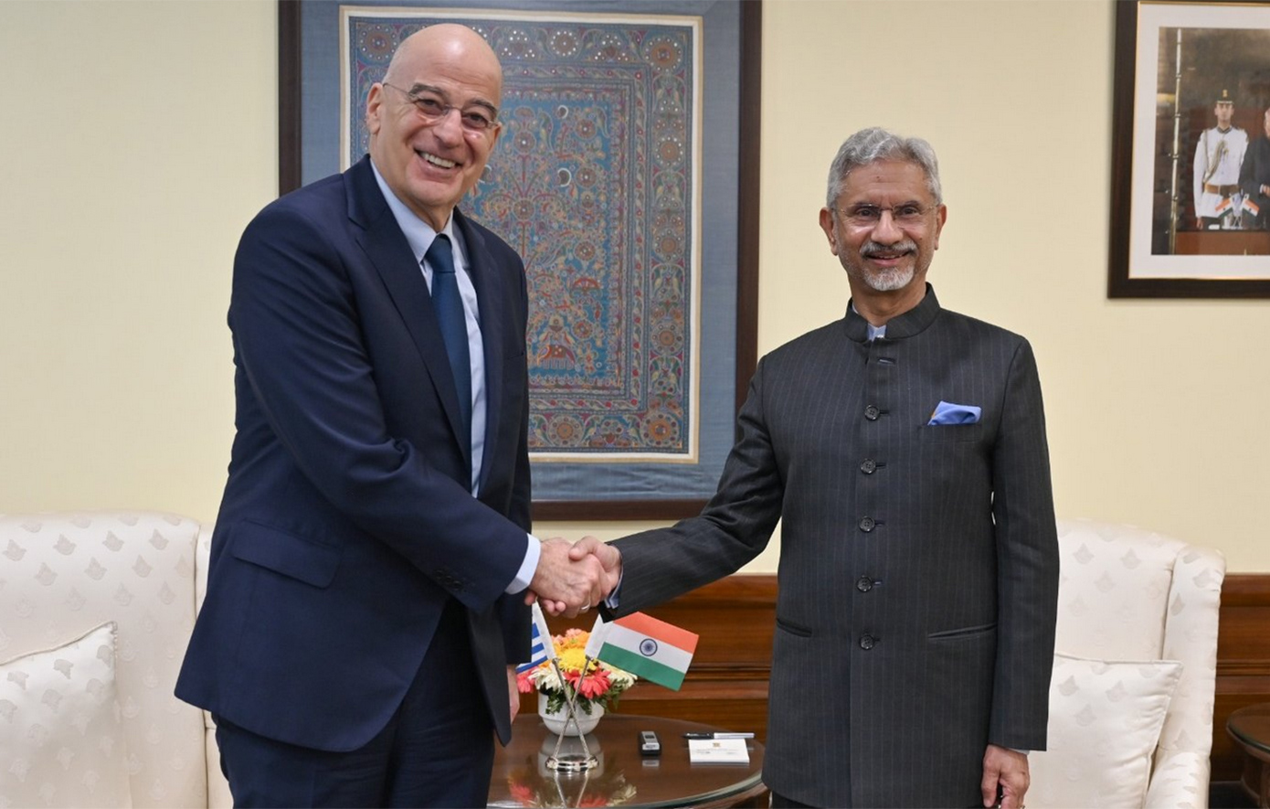 Δένδιας από το Νέο Δελχί: «Η Ελλάδα είναι η πύλη της Ινδίας προς την Ευρώπη»