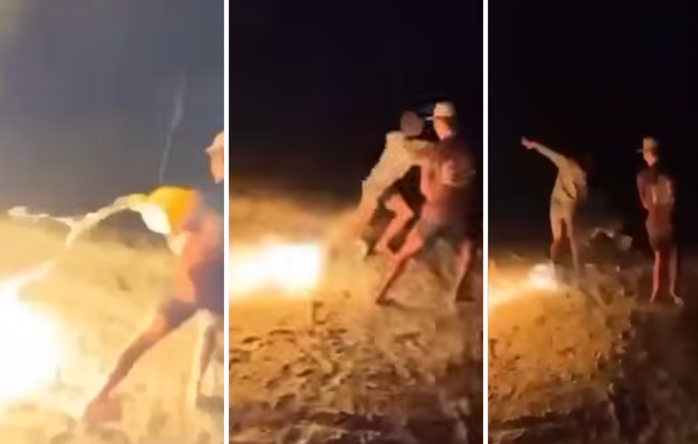 Ανήλικος έβαλε φωτιά στον κολλητό του, ενώ οι φίλοι του γελούσαν και τον βιντεοσκοπούσαν &#8211; Δείτε το βίντεο