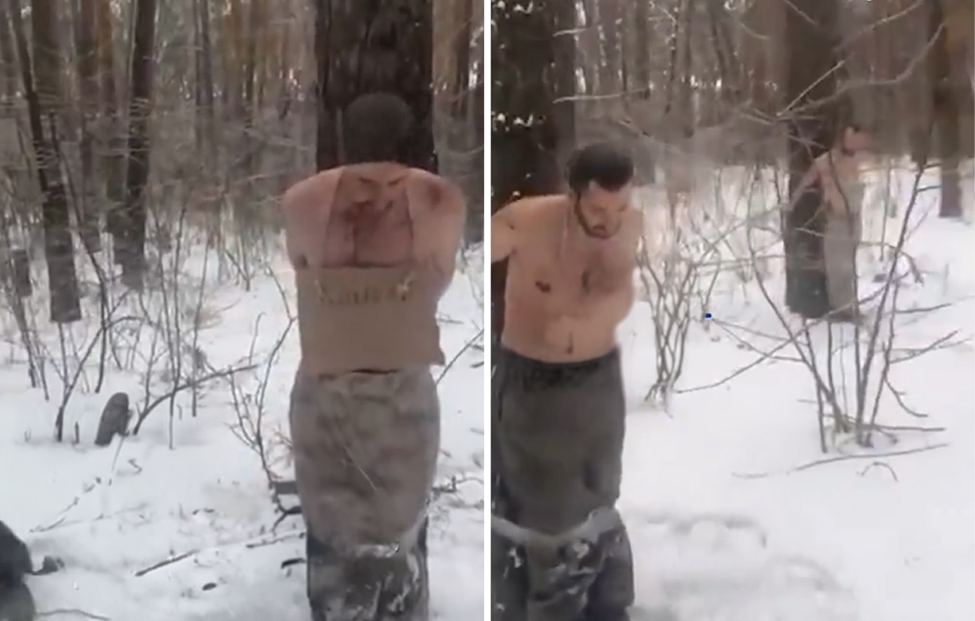 Σκληρή ρωσική τιμωρία στους λιποτάκτες: Τους δένουν ημίγυμνους σε δέντρα, μέσα στο χιόνι &#8211; Δείτε βίντεο