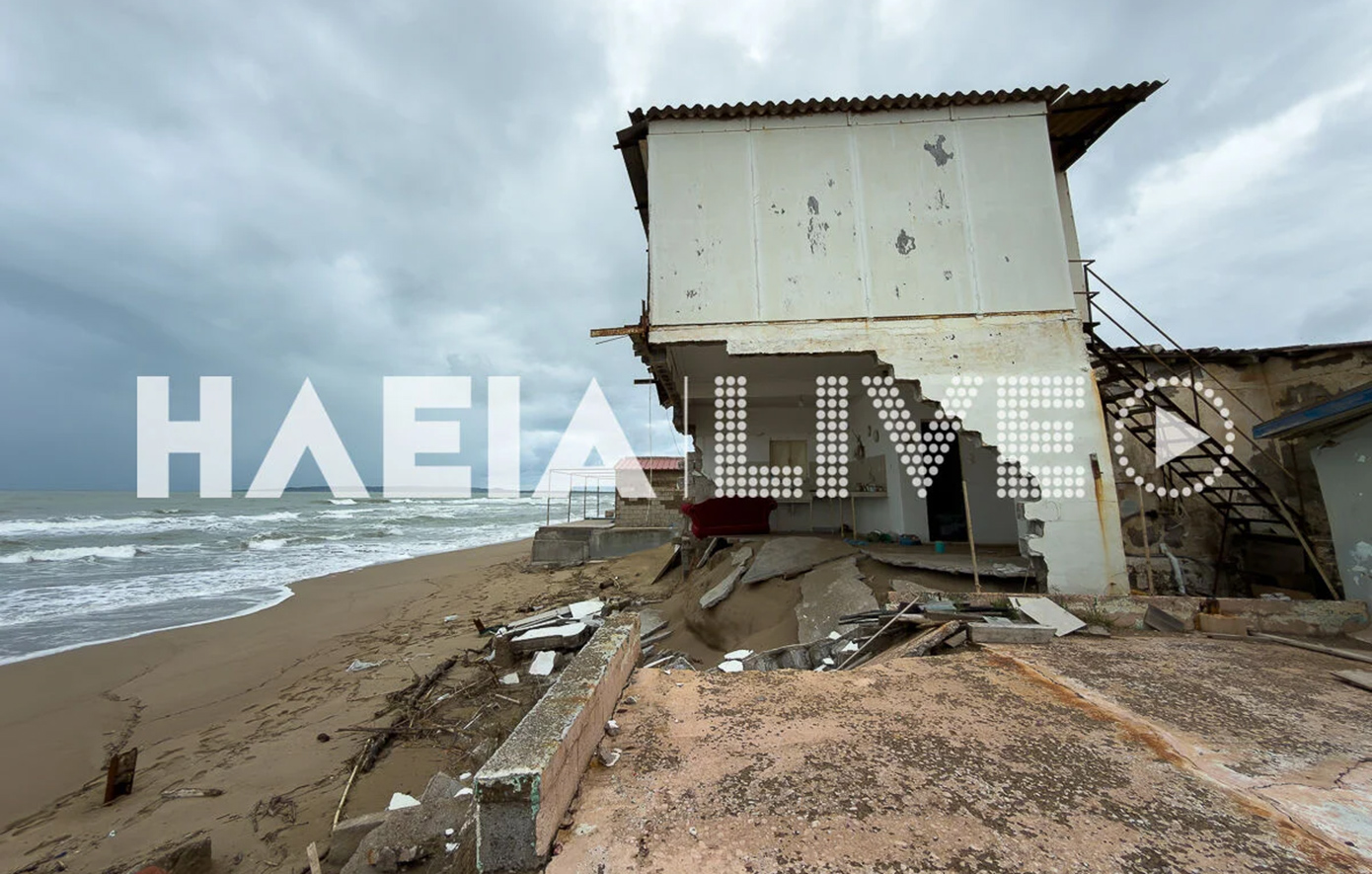 Σαρώνει η κακοκαιρία: Ανεμοστρόβιλος ξερίζωσε στέγαστρα και έσπασε τζαμαρίες στην Ηλεία &#8211; Κατολισθήσεις στην Πρέβεζα
