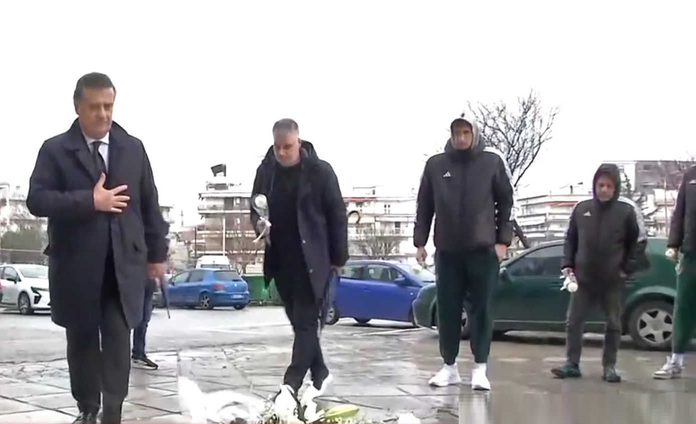 Στην Τούμπα η ΚΑΕ Παναθηναϊκός για να τιμήσει τη μνήμη των επτά φίλων του ΠΑΟΚ