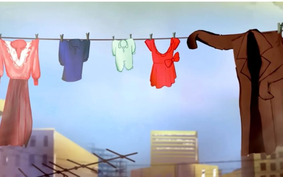 Όταν ο μπαμπάς γίνεται το παλτό που ζεσταίνει μέσα του όλη την οικογένεια