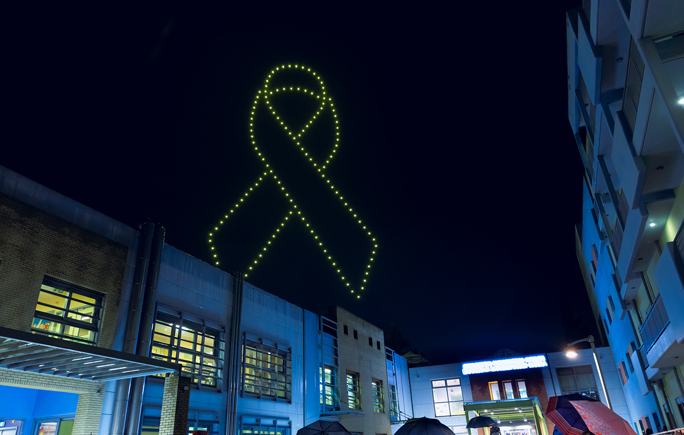 Μοναδικές εικόνες πάνω από το Ογκολογικό Νοσοκομείο Παίδων «Μαριάννα Β. Βαρδινογιάννη-ΕΛΠΙΔΑ»