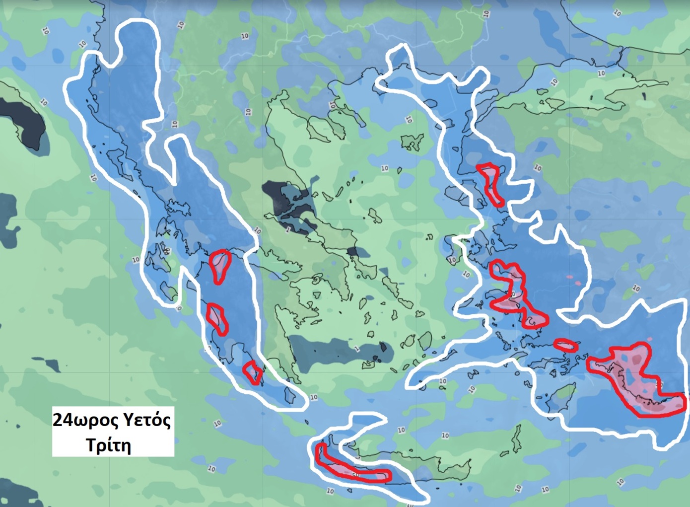Κακοκαιρία εξπρές την Τρίτη: Ισχυρές βροχές και καταιγίδες, ποιες περιοχές θα χτυπήσει – Η πρόγνωση του Γιάννη Καλλιάνου