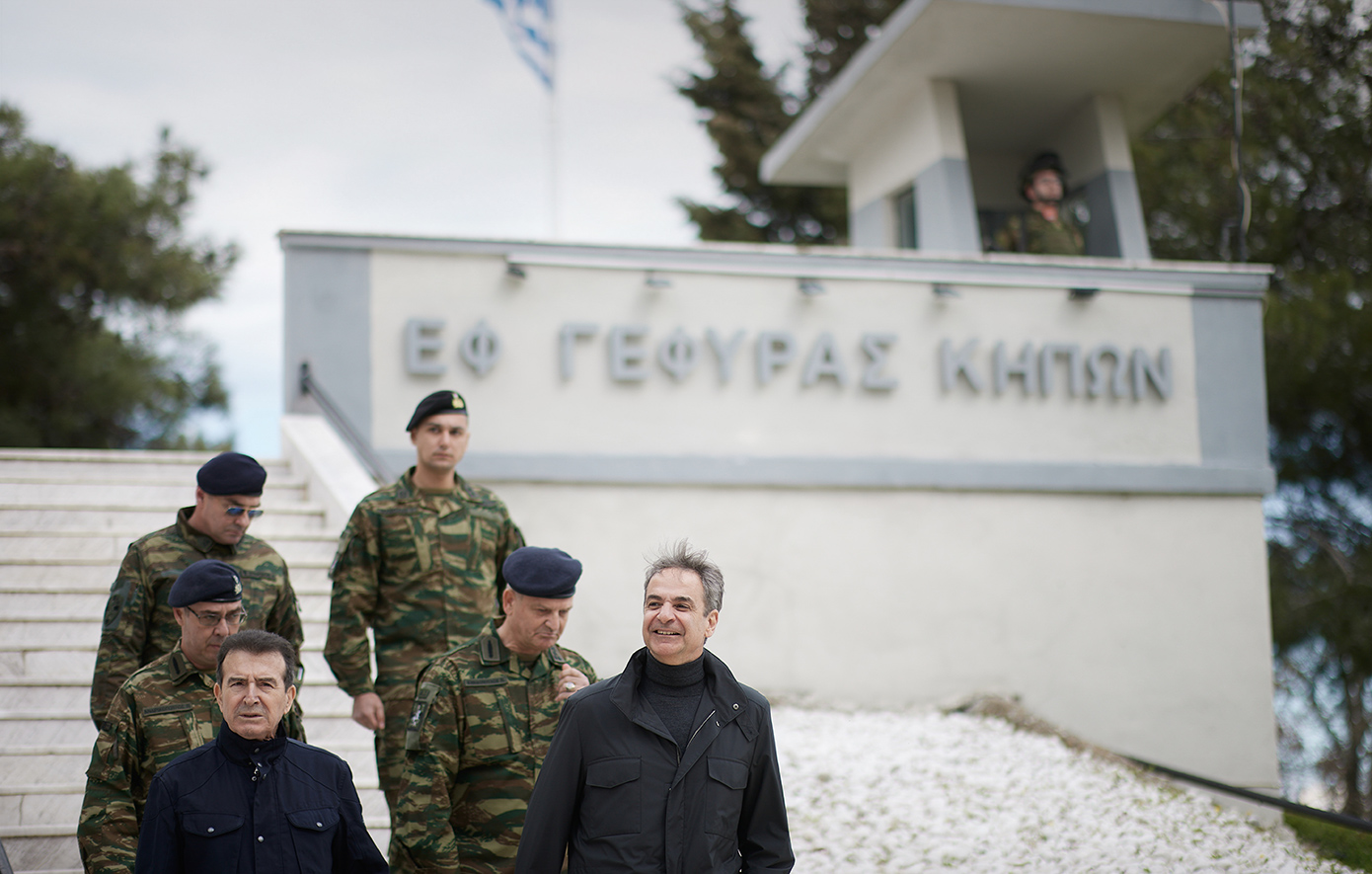 Μητσοτάκης από τον Συνοριακό Σταθμό Κήπων Μητσοτάκης από τον Συνοριακό Σταθμό Κήπων