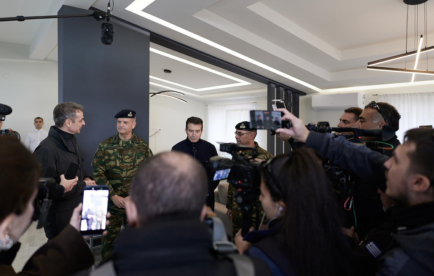 Μητσοτάκης από τον Συνοριακό Σταθμό Κήπων Μητσοτάκης από τον Συνοριακό Σταθμό Κήπων