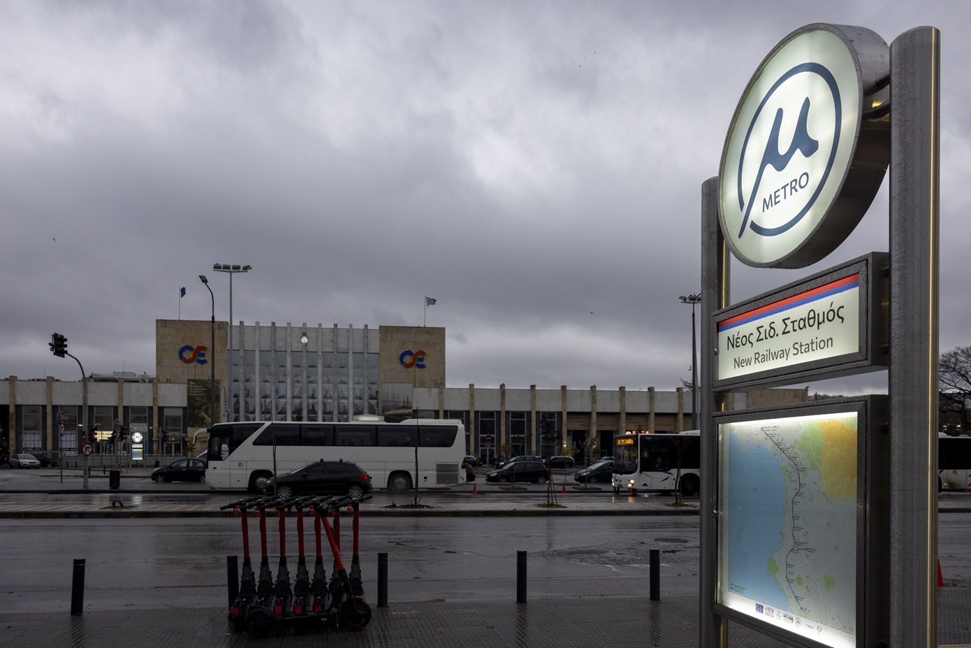 Μονοδρομούνται δρόμοι γύρω από το Νέο Σιδηροδρομικό Σταθμό Θεσσαλονίκης για την ασφάλεια των πεζών και τη μείωση των τροχαίων ατυχημάτων