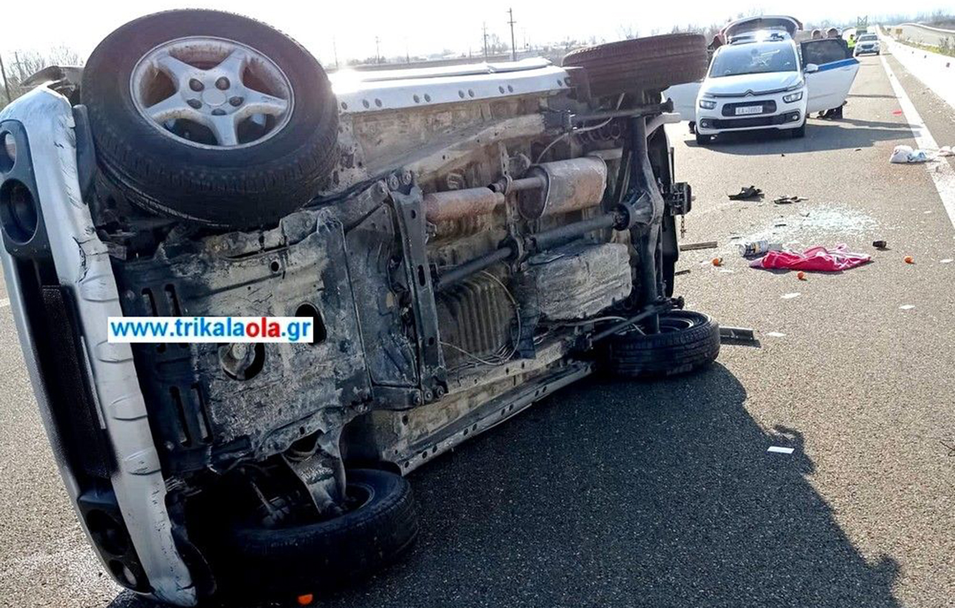 Τροχαίο στα Τρίκαλα με 4 μοναχούς από το Άγιο Όρος &#8211; Ο ένας σε κρίσιμη κατάσταση