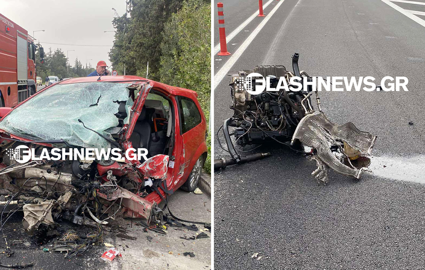 Σοκαριστική καραμπόλα στα Χανιά: Νεκρή μια γυναίκα &#8211; Εκσφενδονίστηκε μηχανή αμαξιού