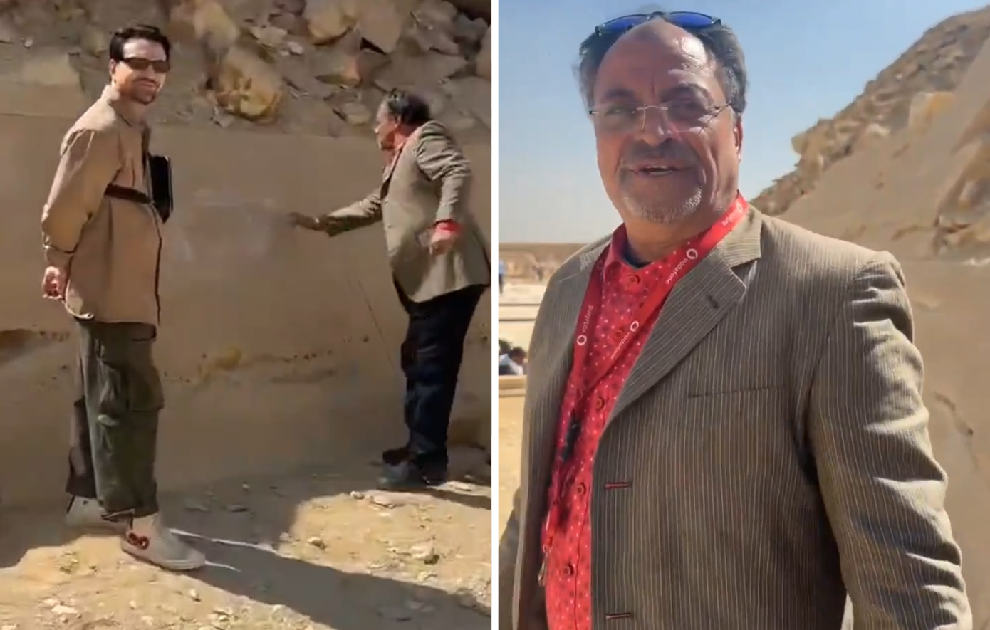 Ξεναγός συνελήφθη μετά από βίντεο που τον δείχνει να βεβηλώνει 4.000 ετών πυραμίδα στη Σακκάρα της Αιγύπτου