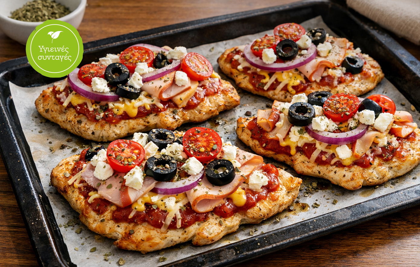 «Πιτσάκια» από κοτόπουλο