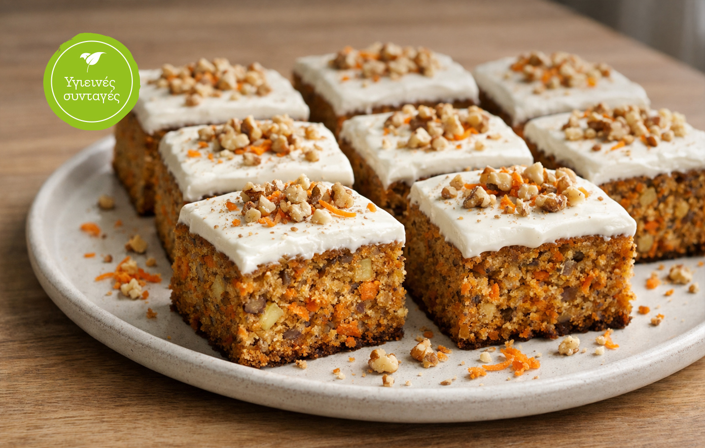Carrot cake χωρίς γλουτένη