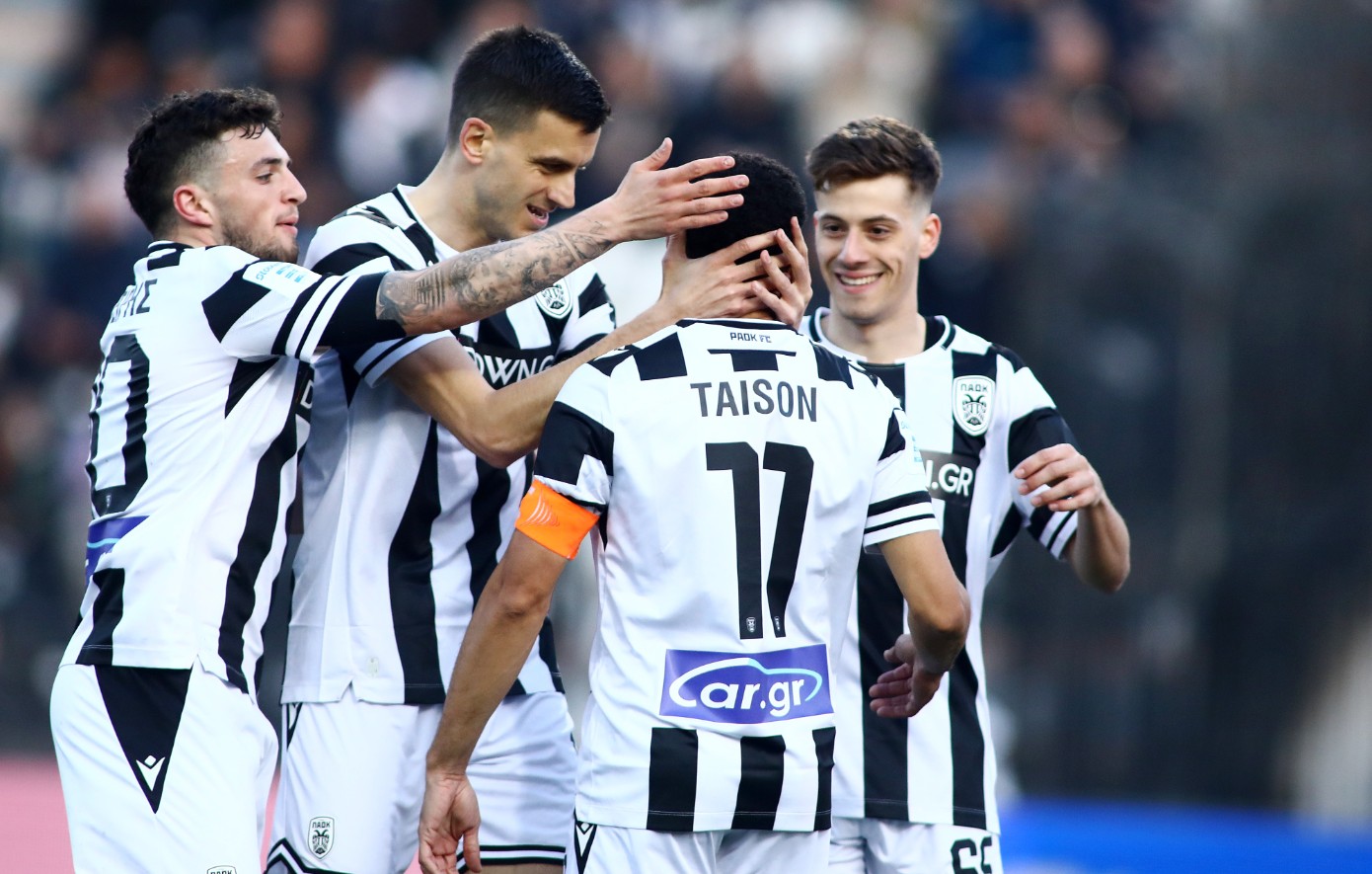 ΠΑΟΚ &#8211; Λεβαδειακός 3-0: Ξεκούραστο τρίποντο με Τάισον &#8211; Γερεμέγεφ &#8211; Χατσίδη
