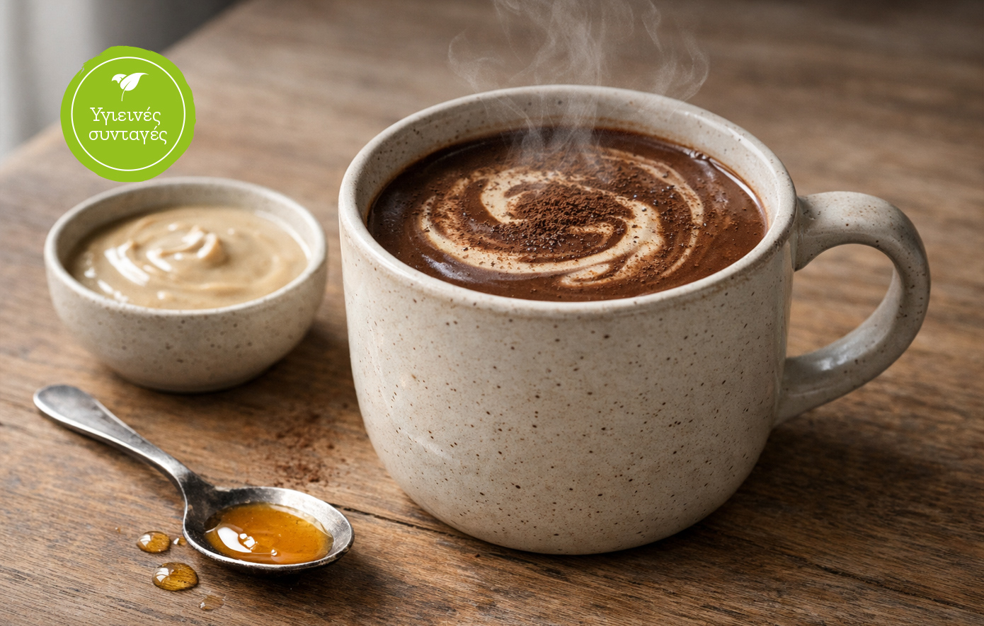 Ρόφημα σοκολάτας με ταχίνι και μέλι