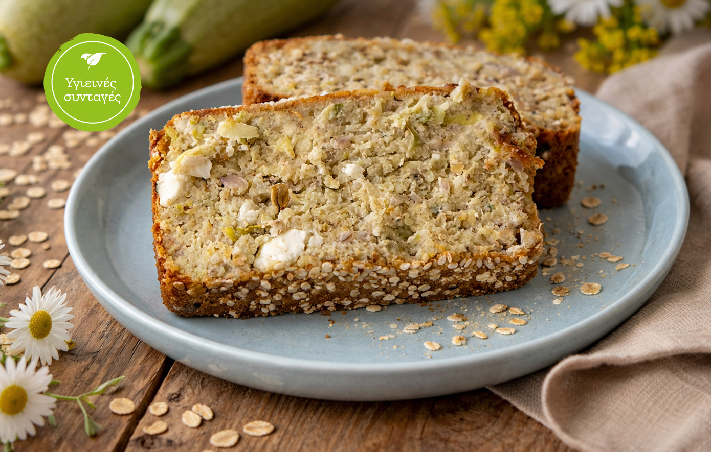 Αλμυρό κέικ με κολοκύθι και φέτα