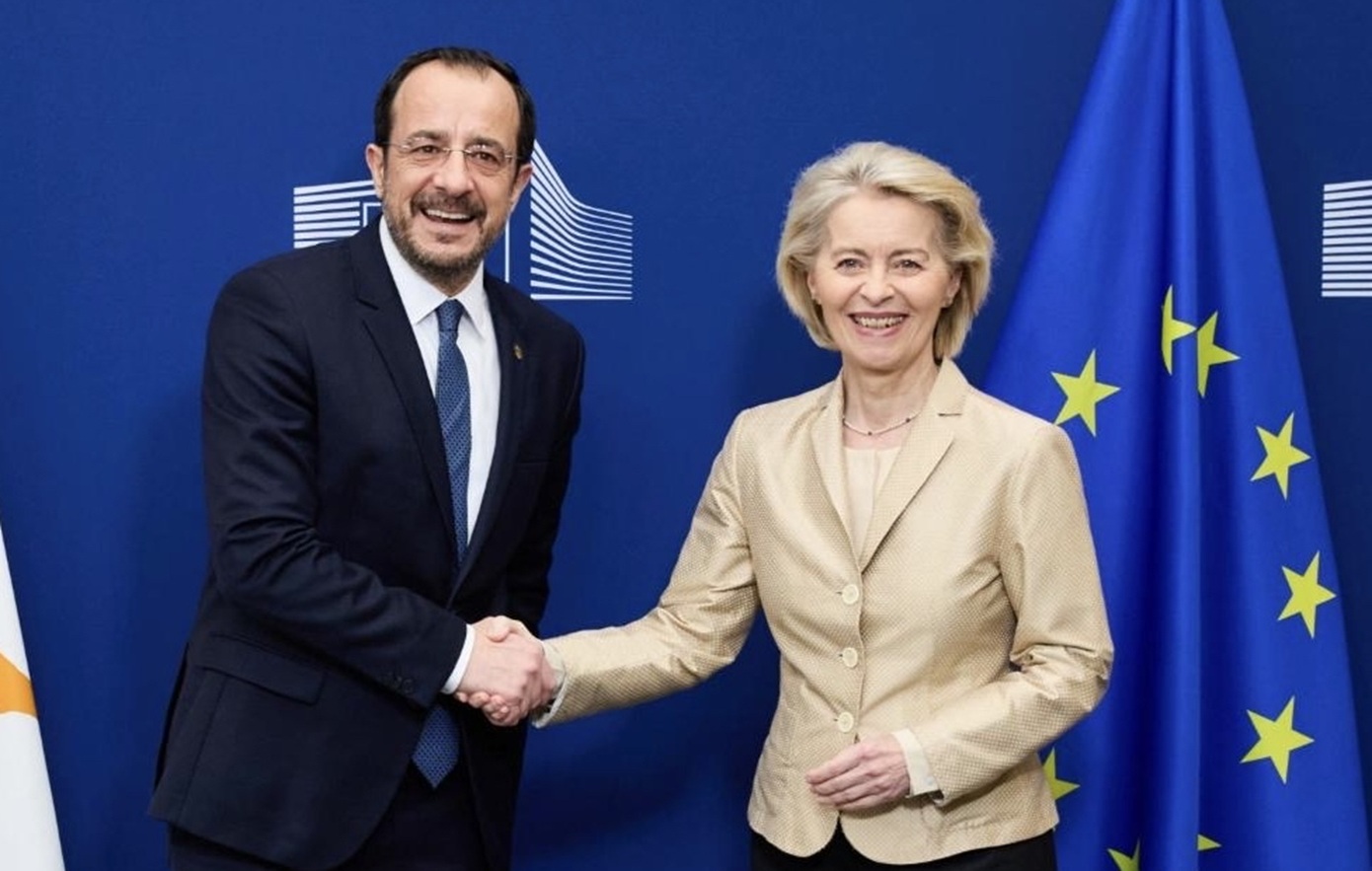 Συνάντηση Χριστοδουλίδη – φον ντερ Λάιεν &#8211; Ικανοποίηση για την αλληλεγγύη των ευρωπαϊκών κρατών στην Κύπρο