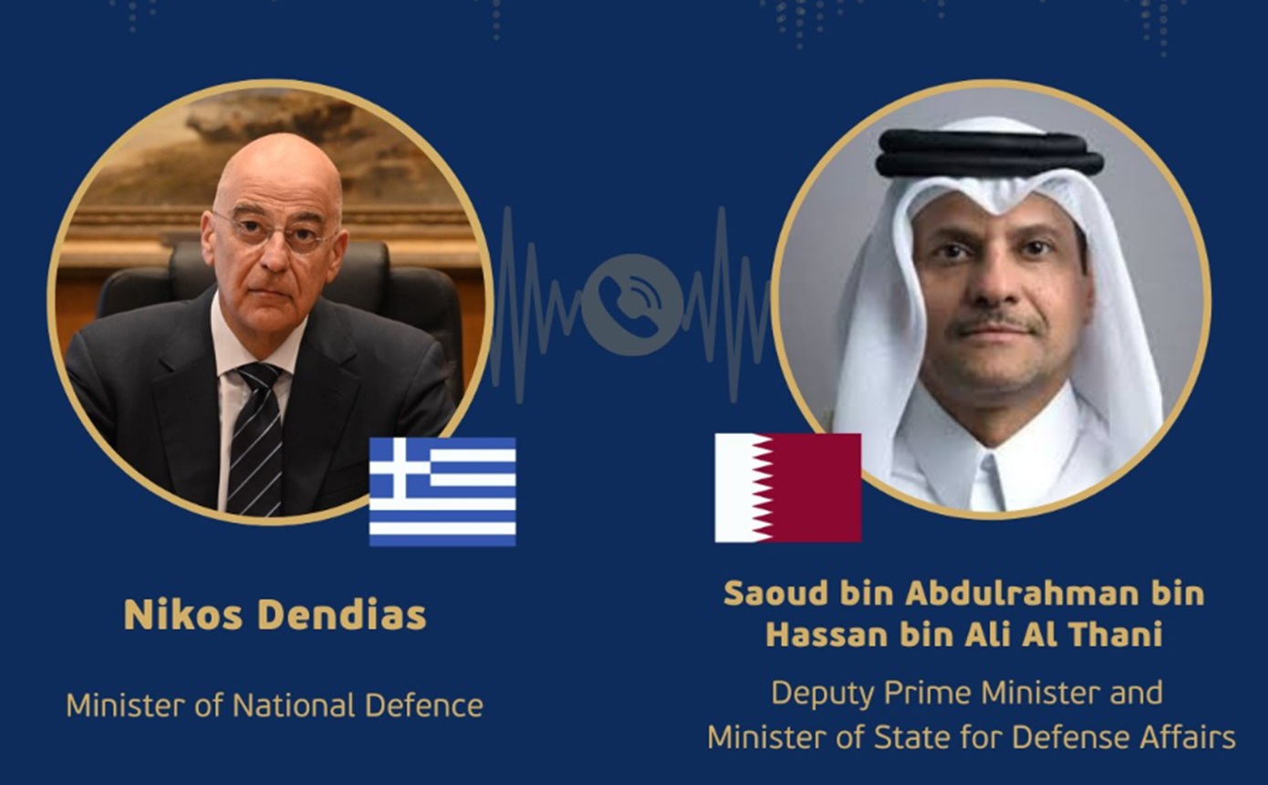 Συνομιλία Νίκου Δένδια με τον αναπληρωτή πρωθυπουργό του Κατάρ