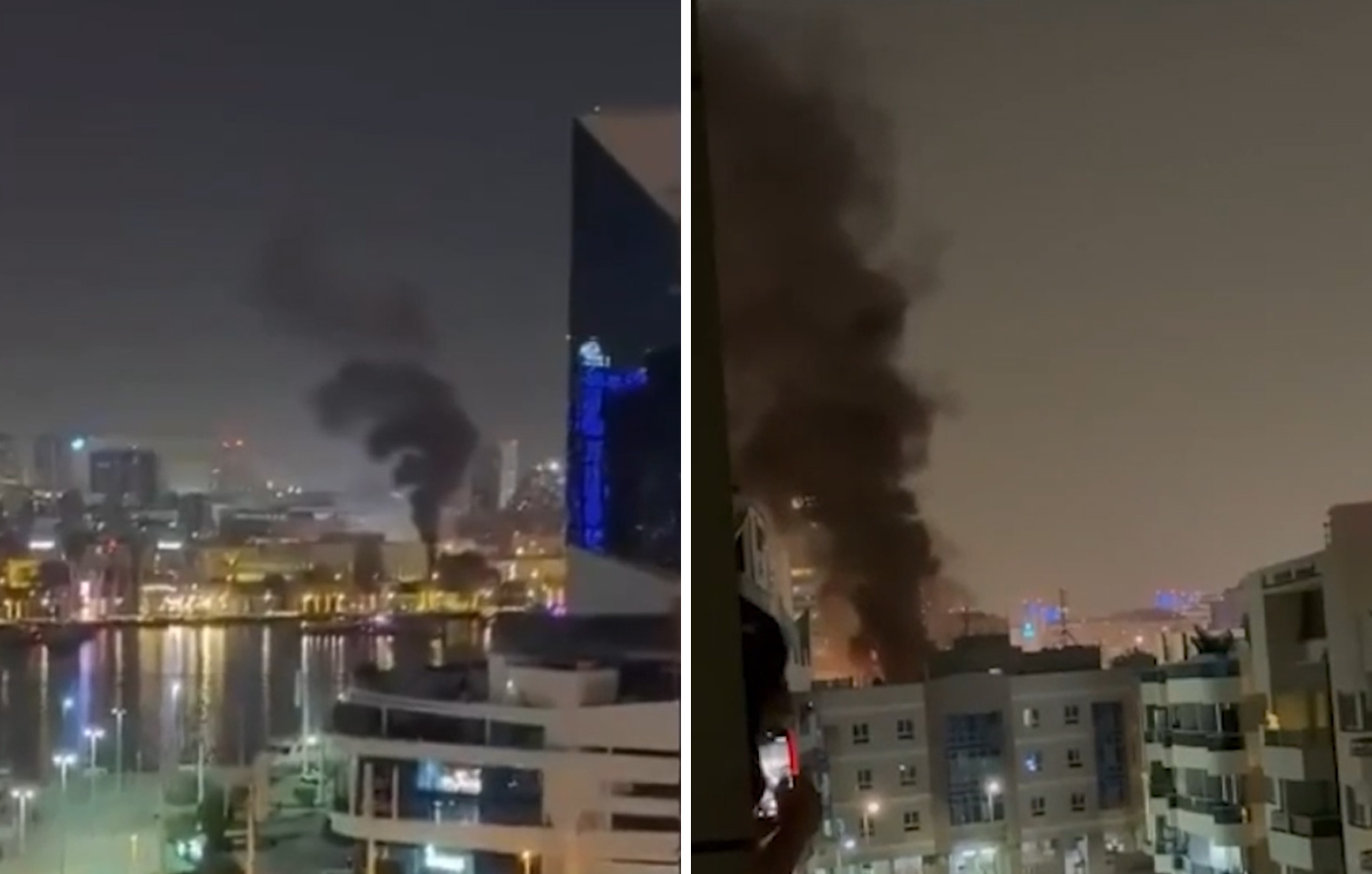 Εκρήξεις και καπνοί στο αμερικανικό προξενείο στο Ντουμπάι &#8211; Η στιγμή του χτυπήματος από ιρανικό drone