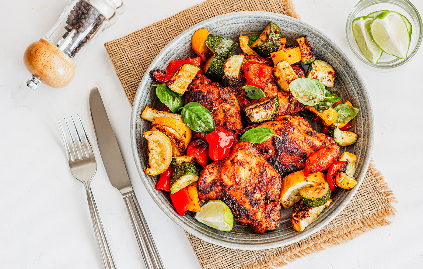 Κοτόπουλο με λαχανικά στο φούρνο