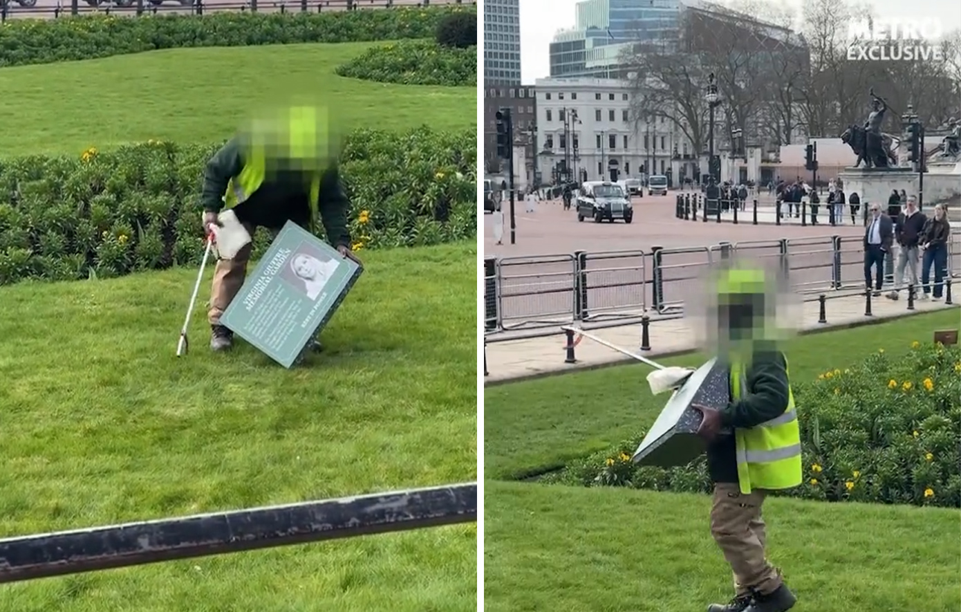 Πλακέτα για την Βιρτζίνια Τζιουφρέ έξω από το Μπάκιγχαμ &#8211; Την εξαφάνισαν σε λίγα λεπτά