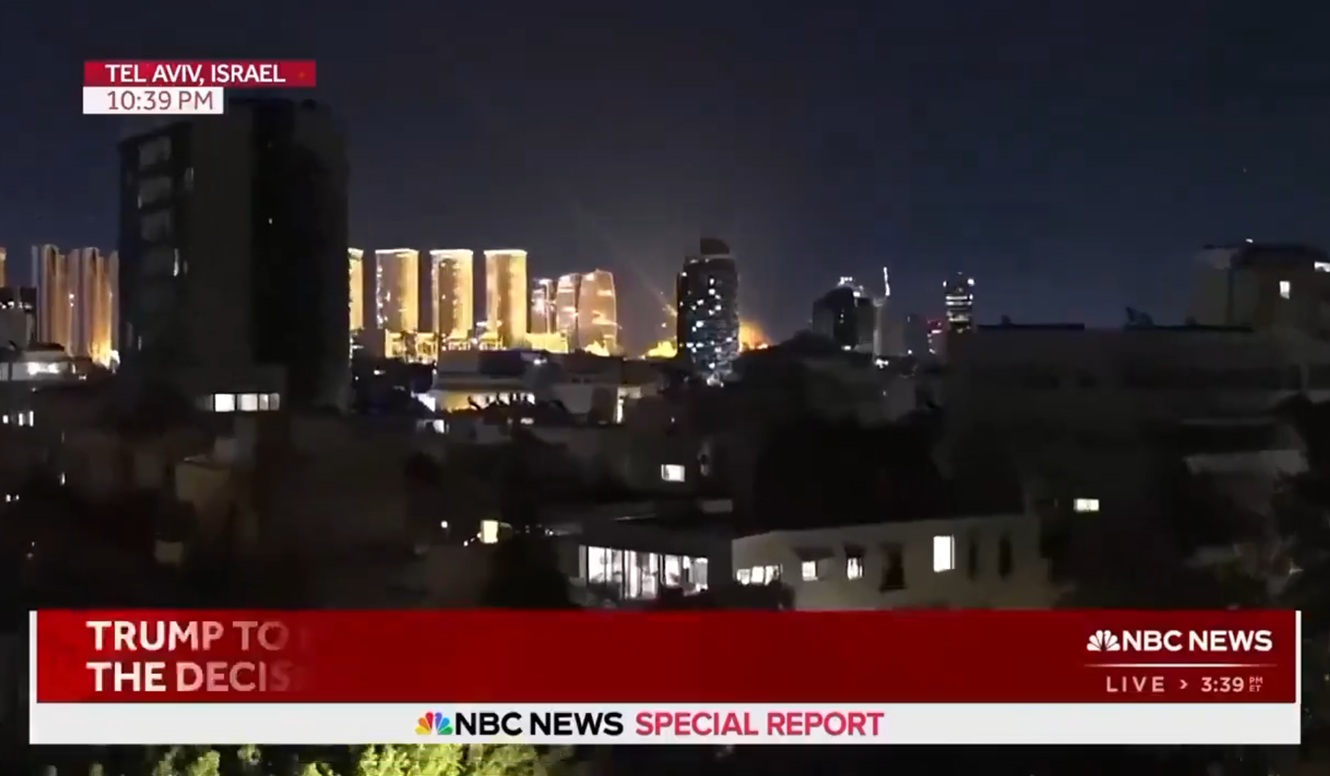Πύραυλος χτύπησε το Τελ Αβίβ κατά τη διάρκεια ζωντανής μετάδοσης του NBC &#8211; Δείτε βίντεο