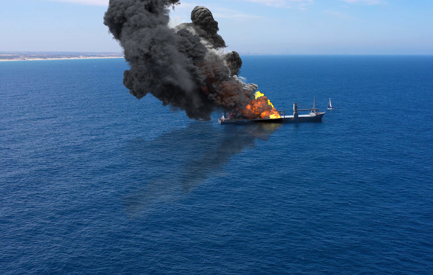 Φλέγεται πετρελαιοφόρο στα Στενά του Ορμούζ μετά από χτύπημα ιρανικού drone