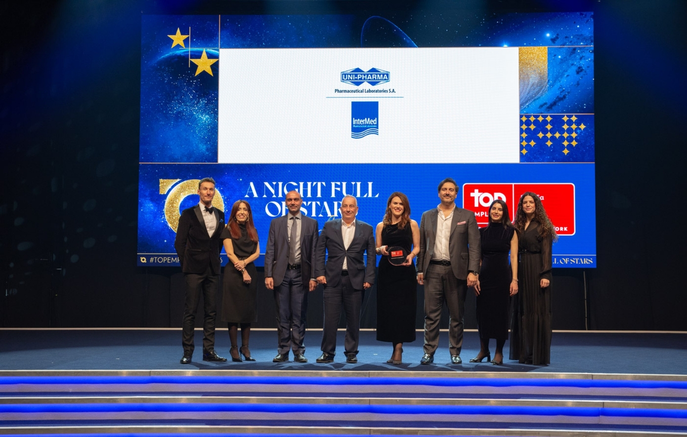 UNI-PHARMA και InterMed πιστοποιήθηκαν ως Top Employers 2026 για τέταρτη συνεχή χρονιά