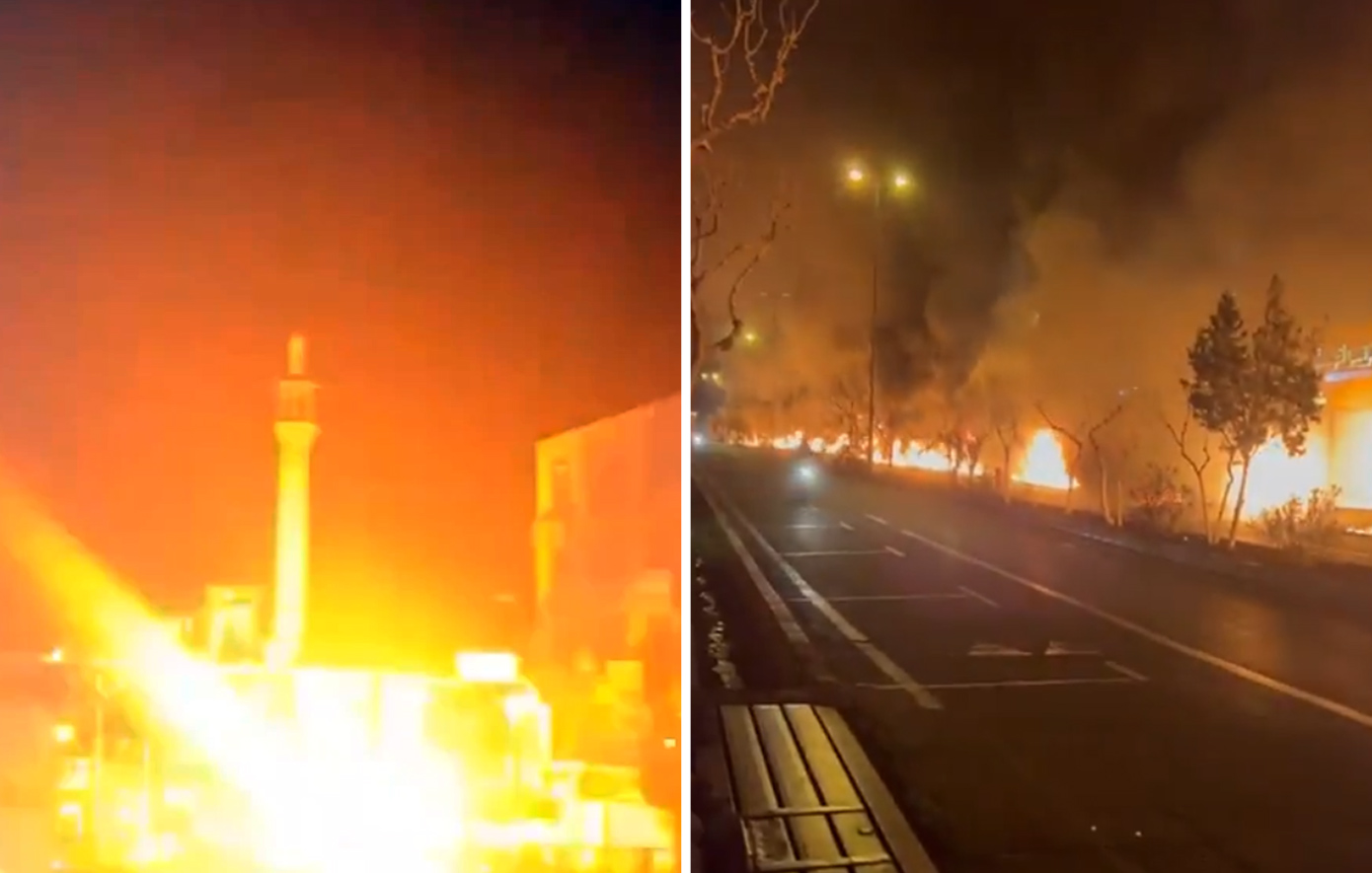 Σκηνές αποκάλυψης στην Τεχεράνη: Φλεγόμενες λωρίδες πετρελαίου στους δρόμους και ισχυρές εκρήξεις σε αγωγούς αποχέτευσης