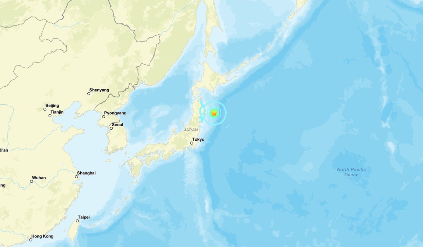 Ισχυρός σεισμός 6,5 Ρίχτερ σε θαλάσσια περιοχή στην Ιαπωνία – Δεν εκδόθηκε προειδοποίηση για τσουνάμι