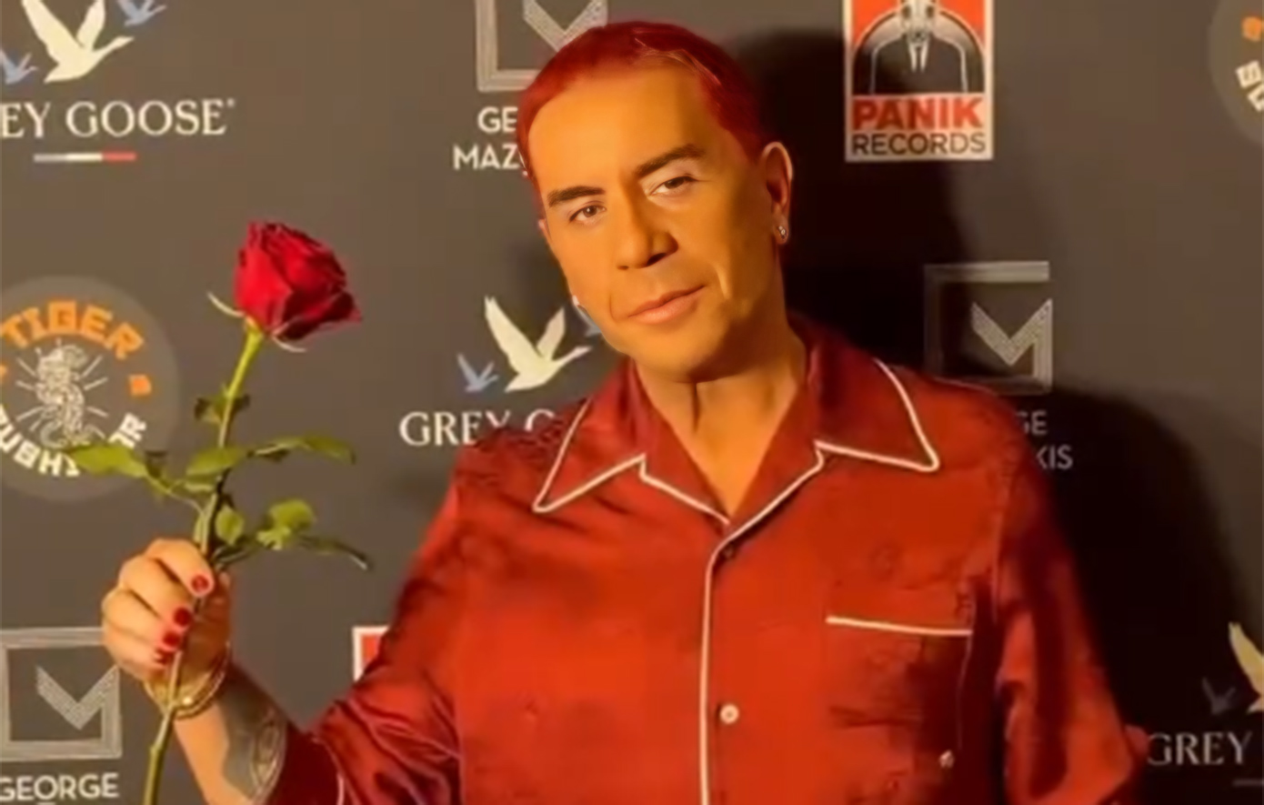 Γιώργος Μαζωνάκης: Με κόκκινα νύχια και ασορτί μαλλιά στο πάρτι για τα γενέθλιά του και την κυκλοφορία του νέου του τραγουδιού