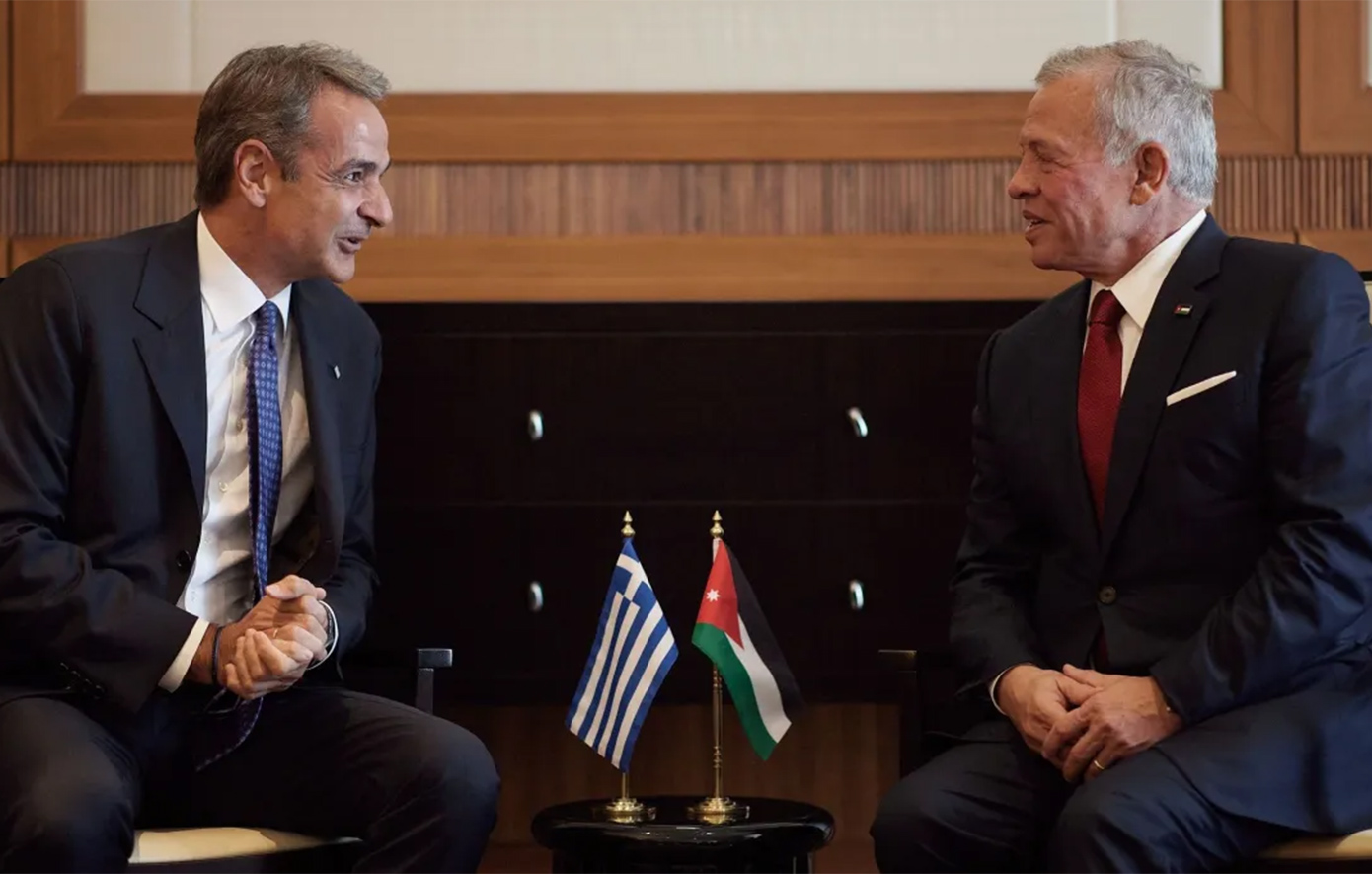 Τηλεφωνική επικοινωνία Μητσοτάκη με τον βασιλιά της Ιορδανίας για τις εξελίξεις στο Ιράν