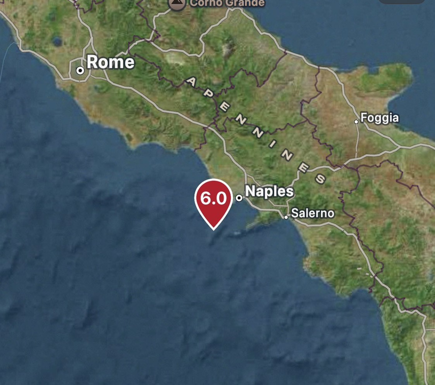 Ισχυρός σεισμός 6 Ρίχτερ στην Ιταλία