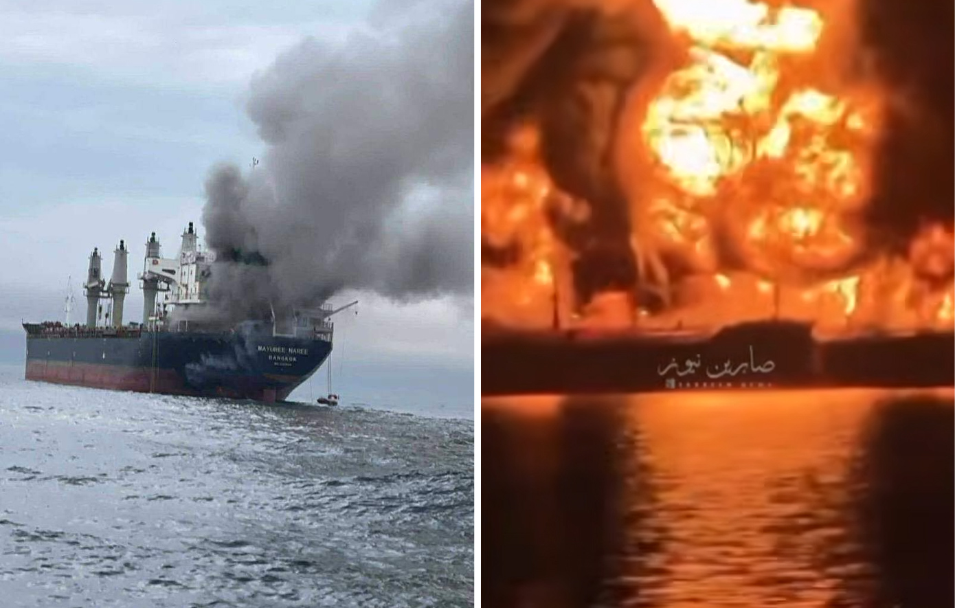 Αυτά είναι τα πλοία που έχουν δεχτεί επίθεση από την έναρξη του πολέμου στη Μέση Ανατολή