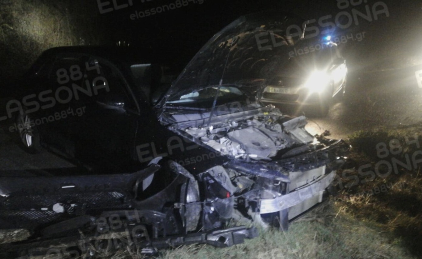 Ένας νεκρός από σφοδρή σύγκρουση δύο αυτοκινήτων στην Ελασσόνα &#8211; Δύο τραυματίες