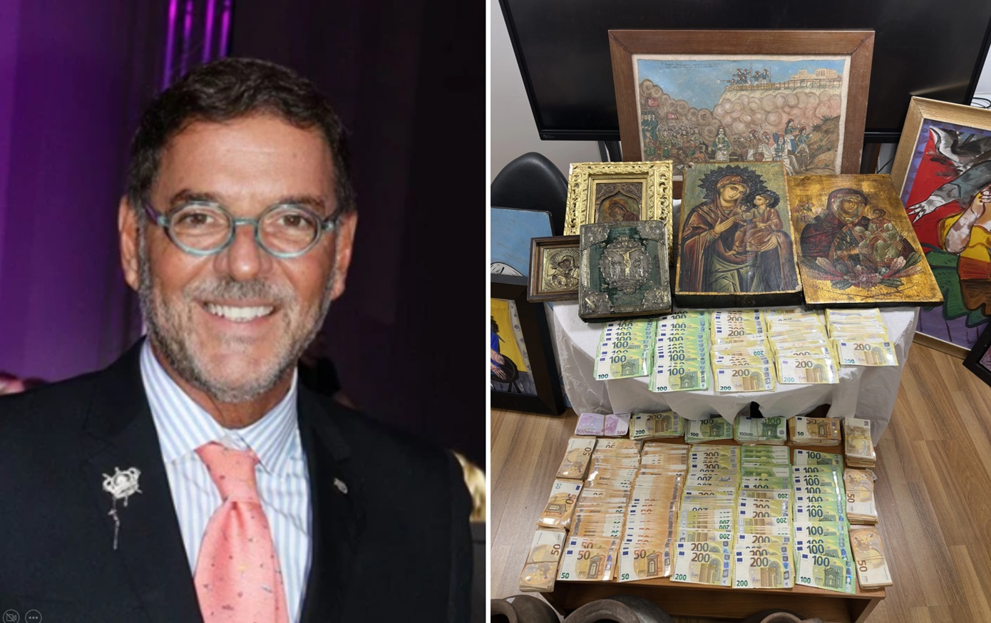 Η ανακοίνωση της ΕΛ.ΑΣ. για τη σύλληψη του Γιώργου Τσαγκαράκη &#8211; Κατασχέθηκαν 321 έργα τέχνης, 4 αρχαίες εικόνες, Ευαγγέλιο και αμφορείς