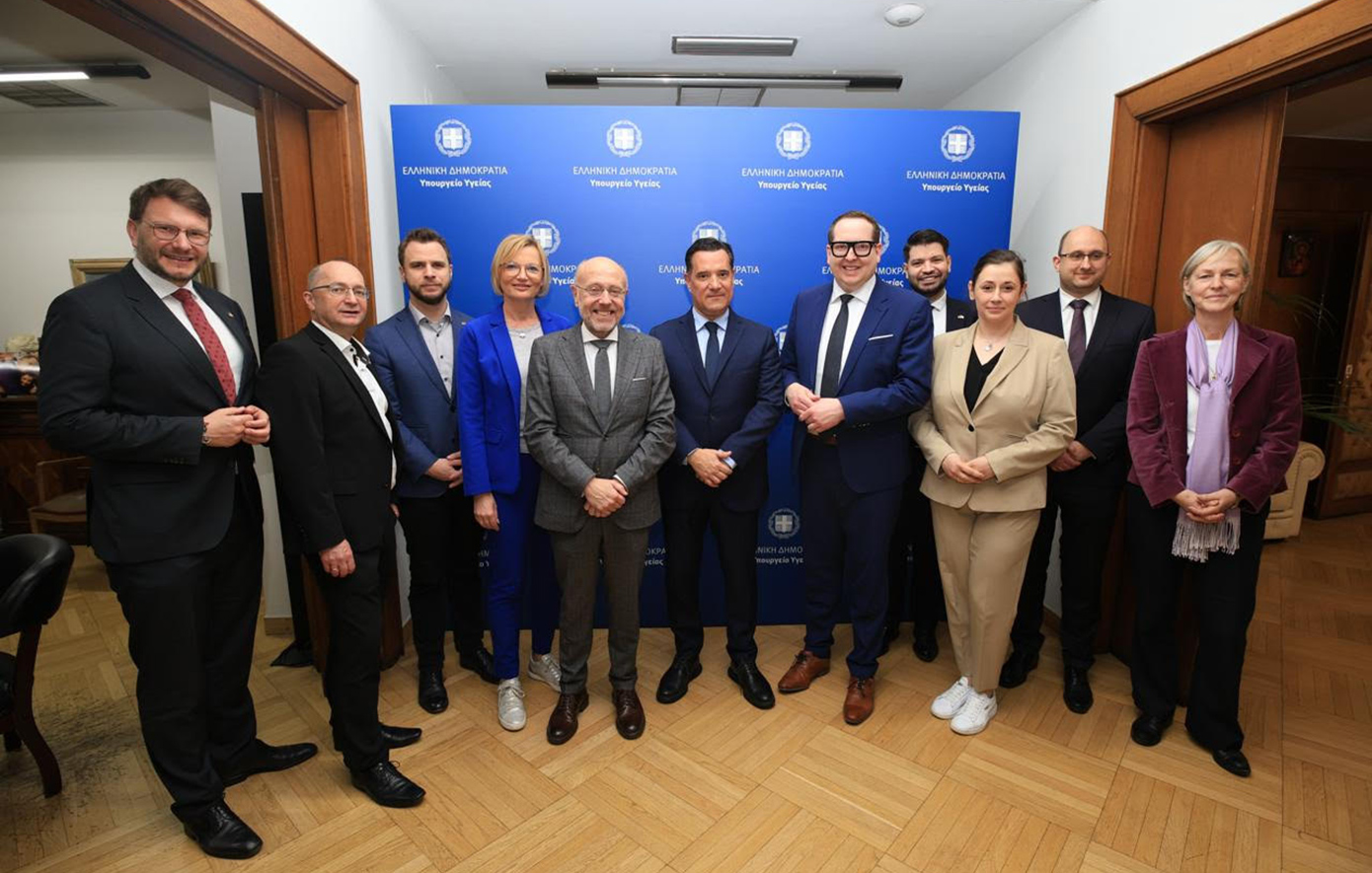 Συνάντηση του υφυπουργού Υγείας Δημήτρη Βαρτζόπουλου με αντιπροσωπεία Γερμανών βουλευτών του CDU