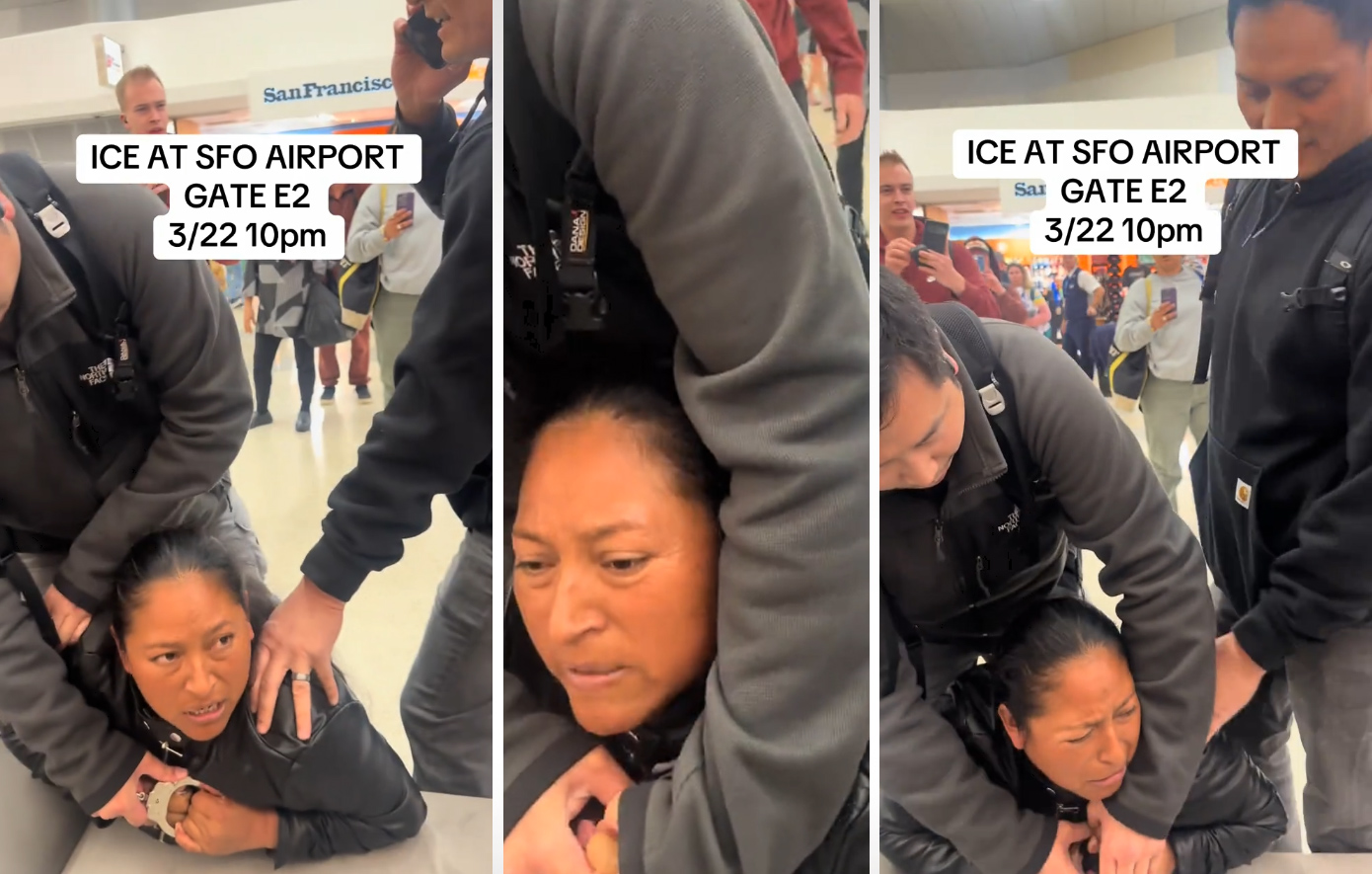 Σάλος με βίντεο από τη σύλληψη μετανάστριας σε αεροδρόμιο των ΗΠΑ &#8211; «Αυτό είναι αντιαμερικανικό», φώναζαν επιβάτες