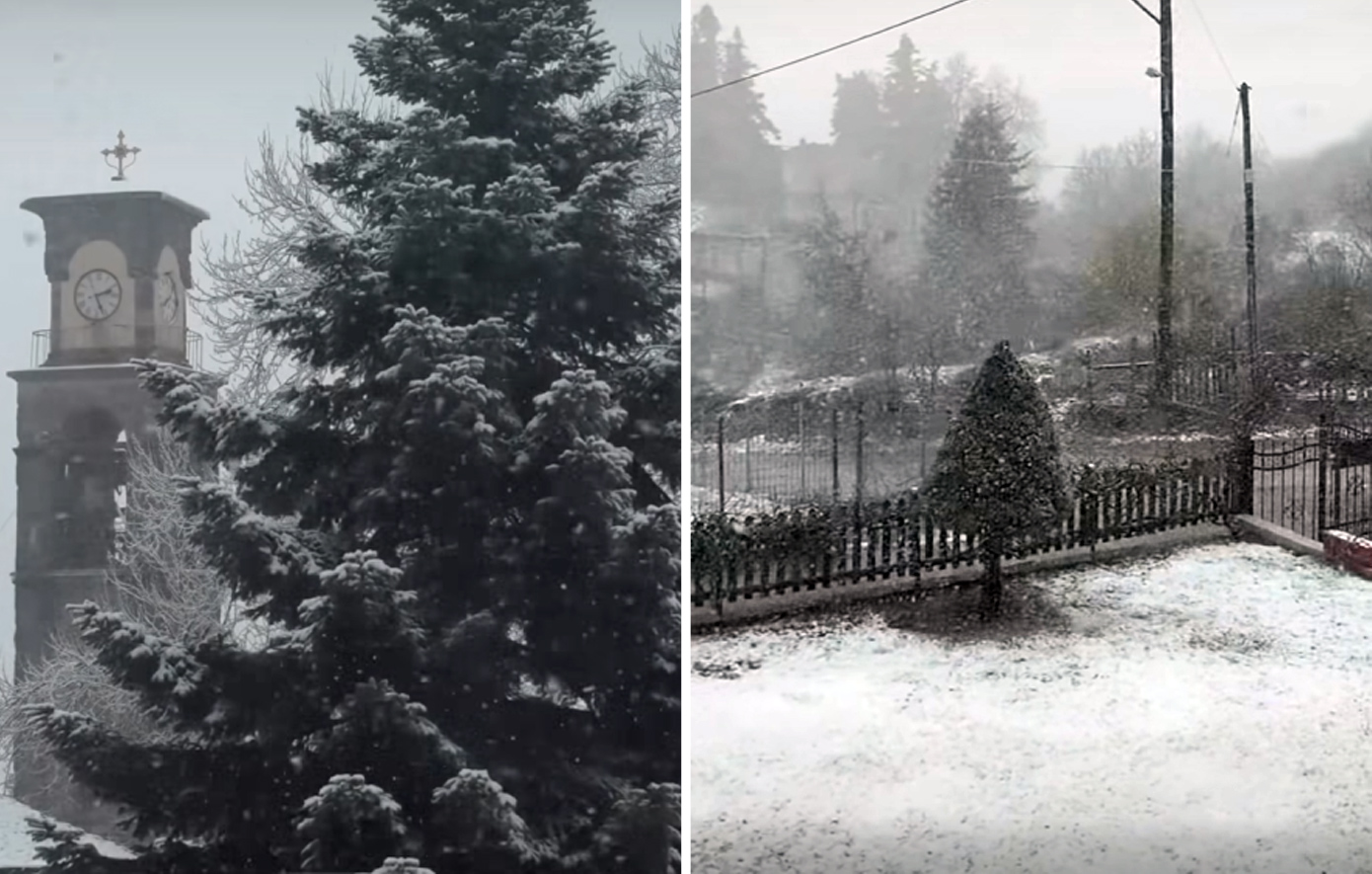 Χιόνια την άνοιξη &#8211; Αρκετές περιοχές «ντύθηκαν» στα λευκά, δείτε βίντεο με τα εντυπωσιακά τοπία