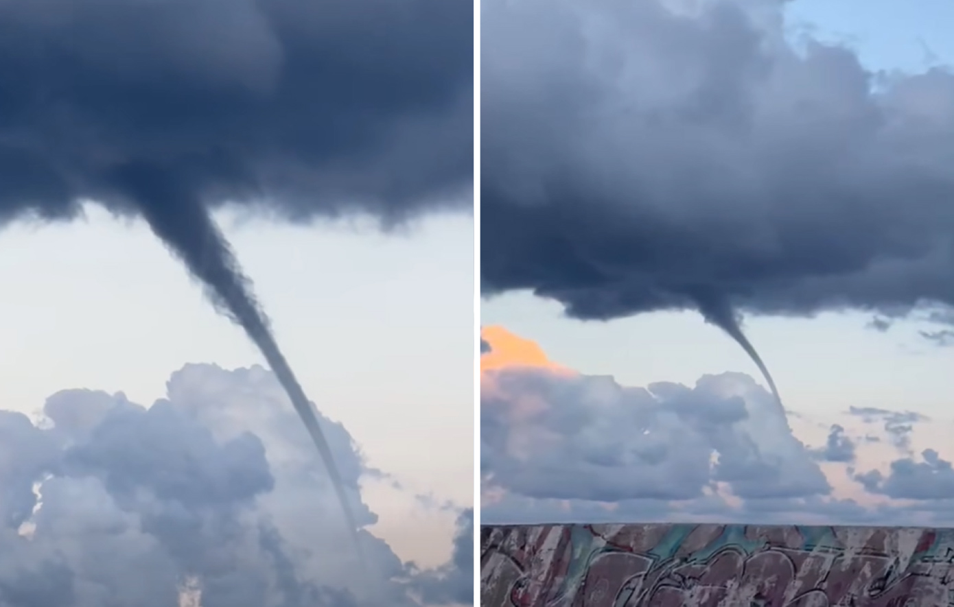 Μεγάλος υδροστρόβιλος εμφανίστηκε στη Σάμο &#8211; Δείτε βίντεο