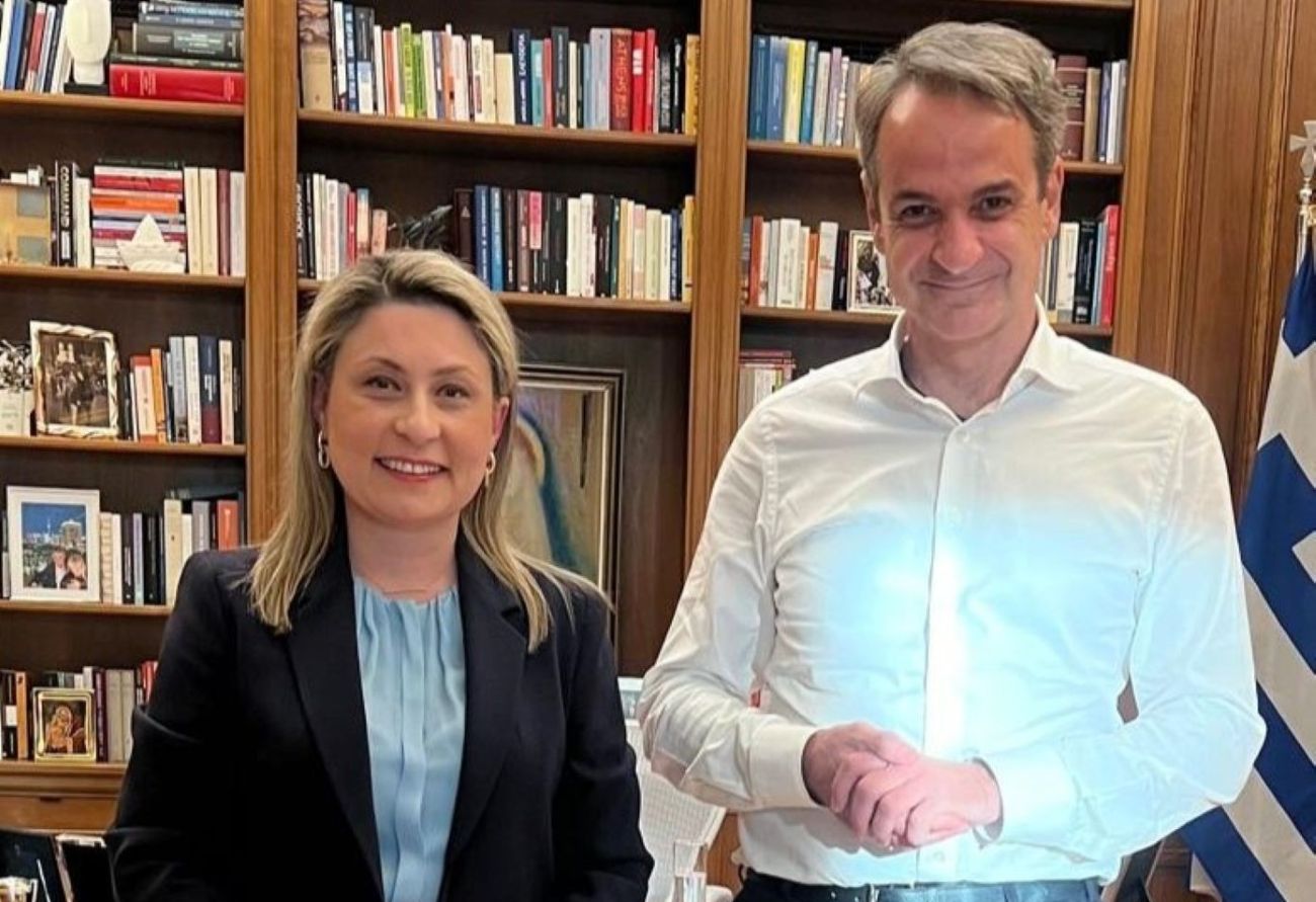 Η Χριστίνα Αλεξοπούλου συναντήθηκε με τον Κυριάκο Μητσοτάκη