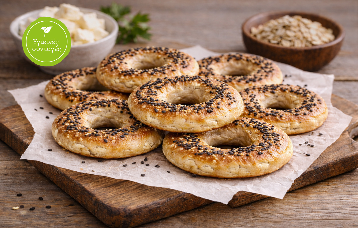 Υγιεινά και αφράτα τυροκούλουρα