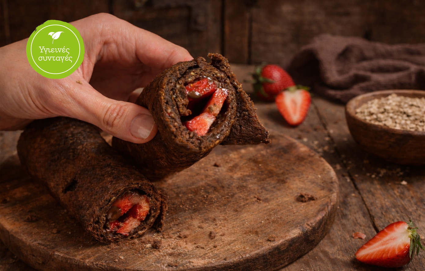 Σοκολατένια κουακερόπιτα με φρούτα (το τέλειο πρωινό)