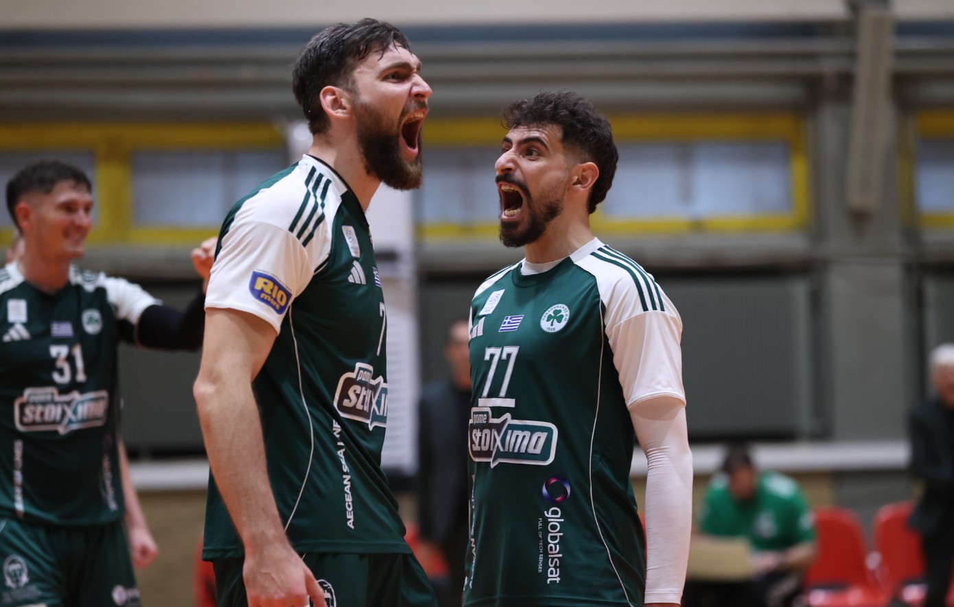 Παναθηναϊκός &#8211; Ολυμπιακός 3-0: Με… σκούπα στους τελικούς της Novibet Volley League