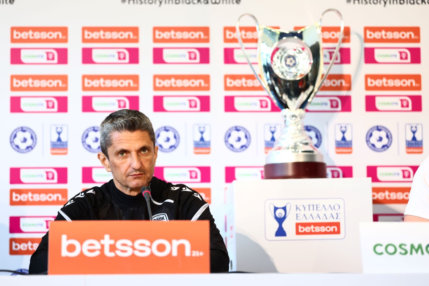 Λουτσέσκου: «Από πάνω μας πέρασε ένας τυφώνας γεγονότων, θα μπορούσα να πω συνοψίζει τα 100 χρόνια του ΠΑΟΚ»