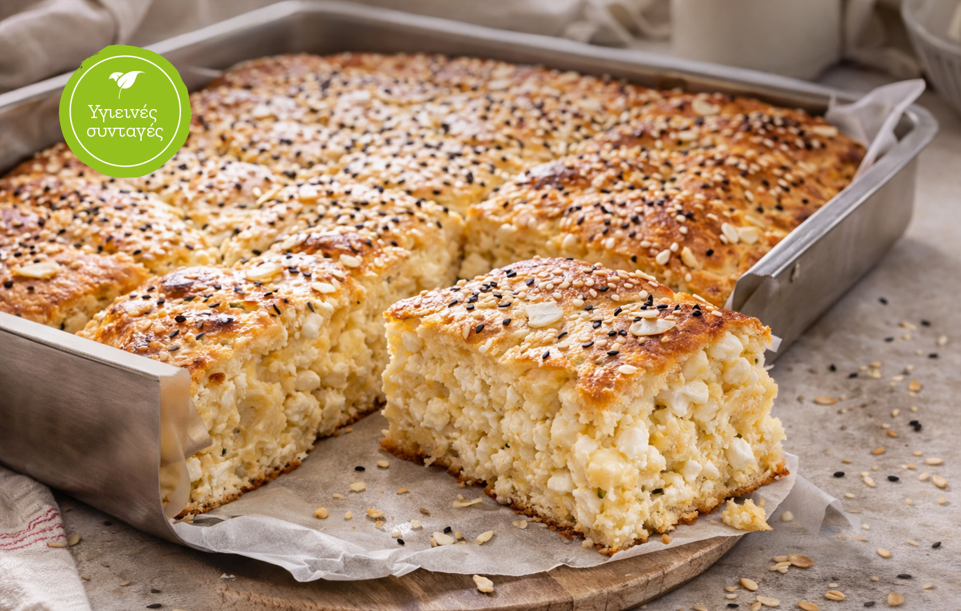  Τυρόπιτα φούρνου χωρίς φύλλο