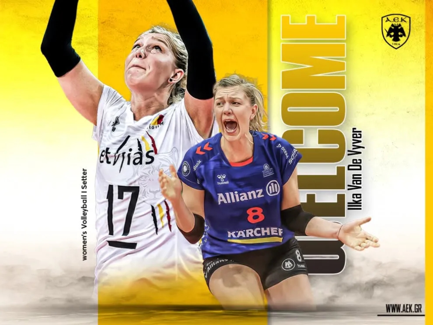 ΑΕΚ: Σπουδαία μεταγραφή για την ομάδα βόλεϊ με την Βελγίδα Βαν Ντε Βίβερ
