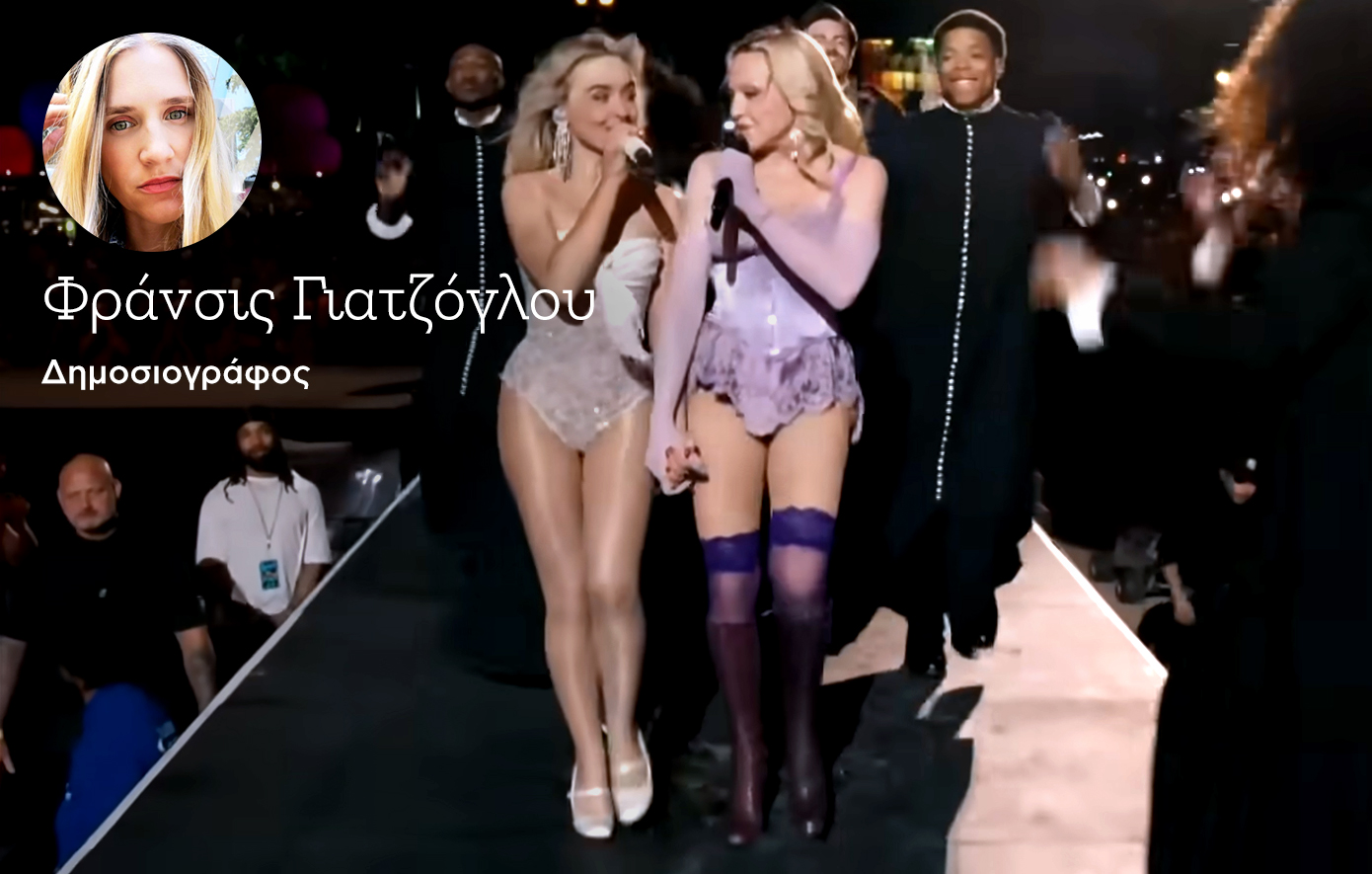 Η 67χρονη Μαντόνα εμφανίστηκε με κορσέ και καλτσοδέτα δίπλα στην 26χρονη Σαμπρίνα Κάρπεντερ και απέδειξε πόσο ακομπλεξάριστη είναι