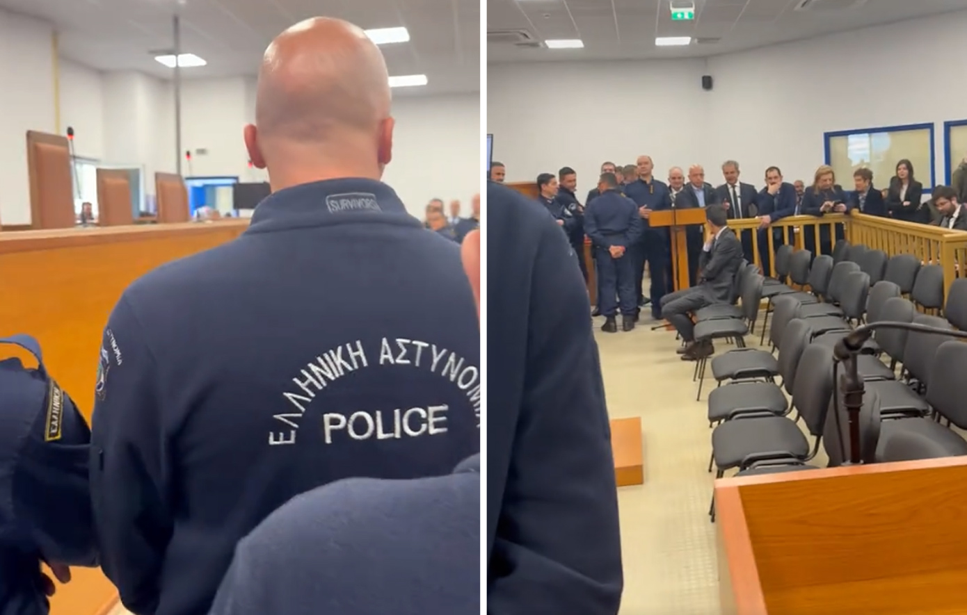 Βίντεο μέσα από την αίθουσα της δίκης για τα Τέμπη ανάρτησε η Ζωή Κωνσταντοπούλου