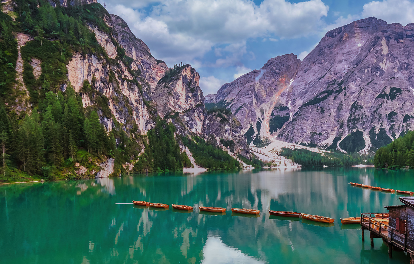 Lago di Braies, Δολομιτες